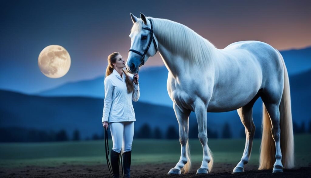 Lunar-Enhanced Horse Grooming